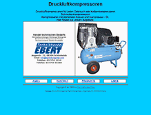 Tablet Screenshot of druckluftkompressoren.com